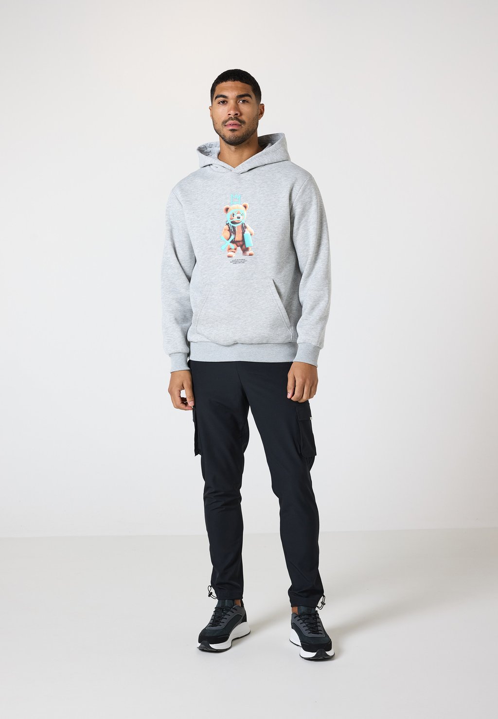 

Толстовка SPRAY ARTIST TEDDY HOODIE CLOSURE London, светло-серый