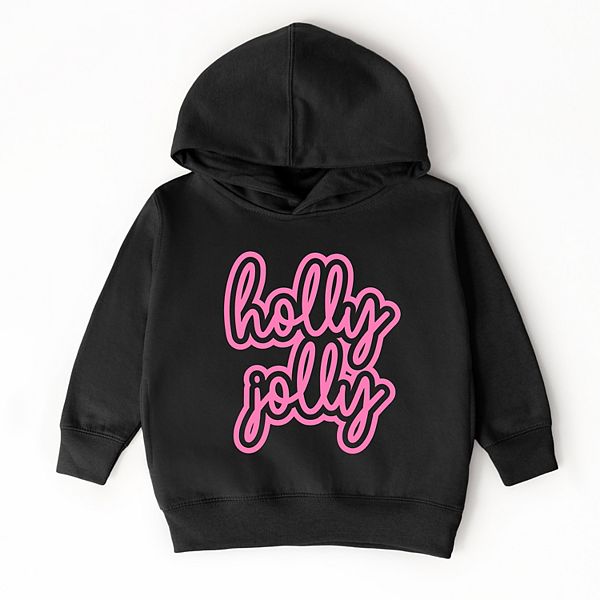 

Толстовка с капюшоном Holly jolly outline puff для малышей The Juniper Shop, Black