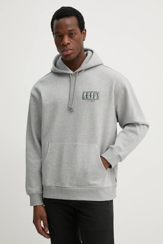 

Хлопковая толстовка Levi'S, серый