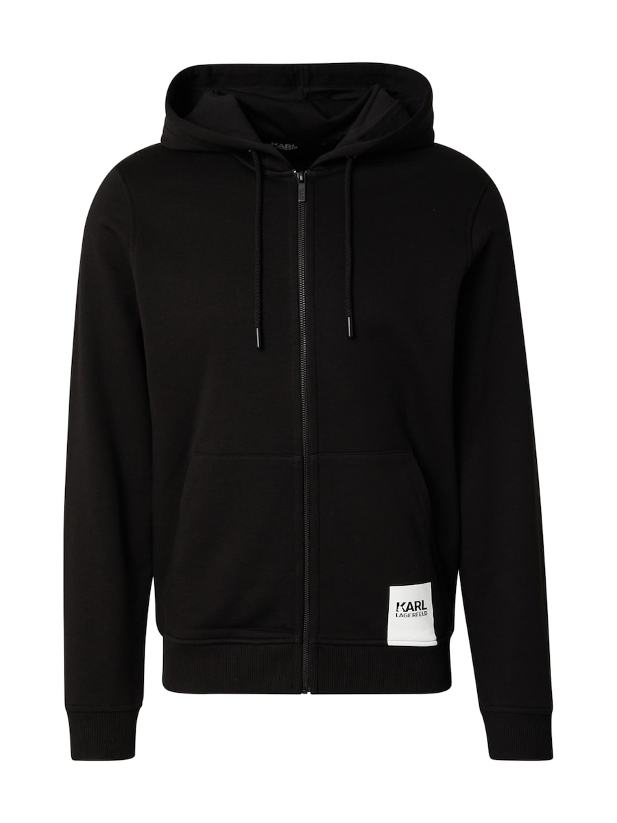 

Толстовка с капюшоном на молнии Karl Lagerfeld, черный