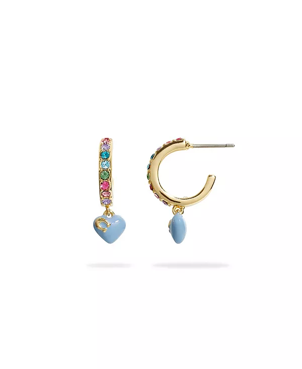 

Серьги-Хаги в форме сердца Coach, multi