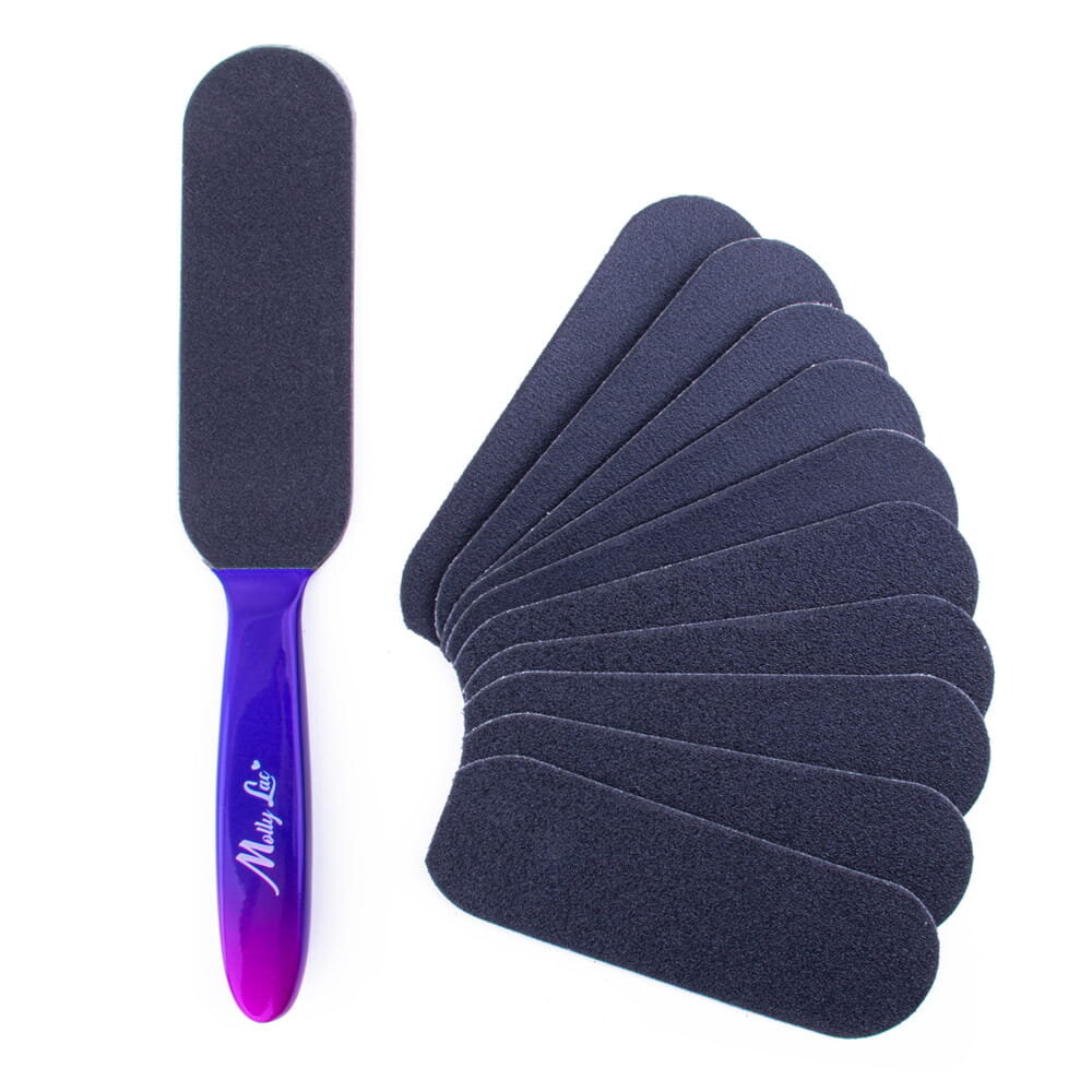 

Профессиональная терка для педикюра с 10 сменными насадками, зернистость 100/180 MollyLac Molly Lac