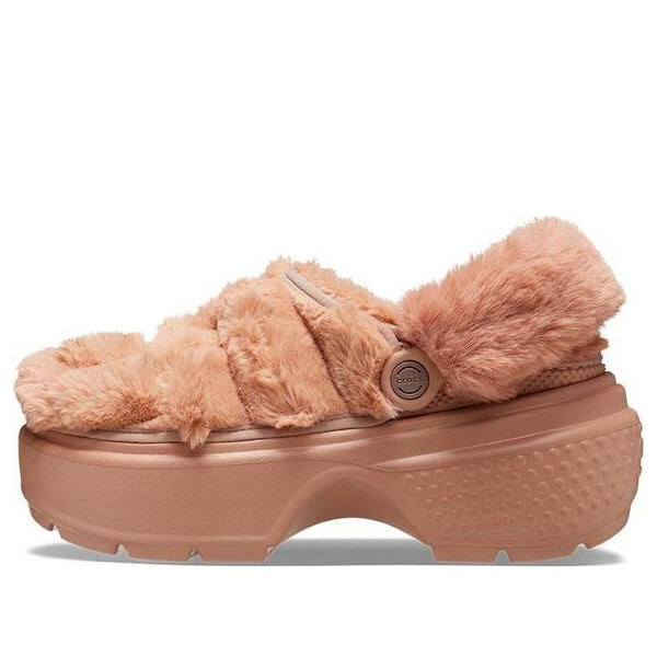 Сандалии stomp quilted clog 'orange' Crocs, оранжевый