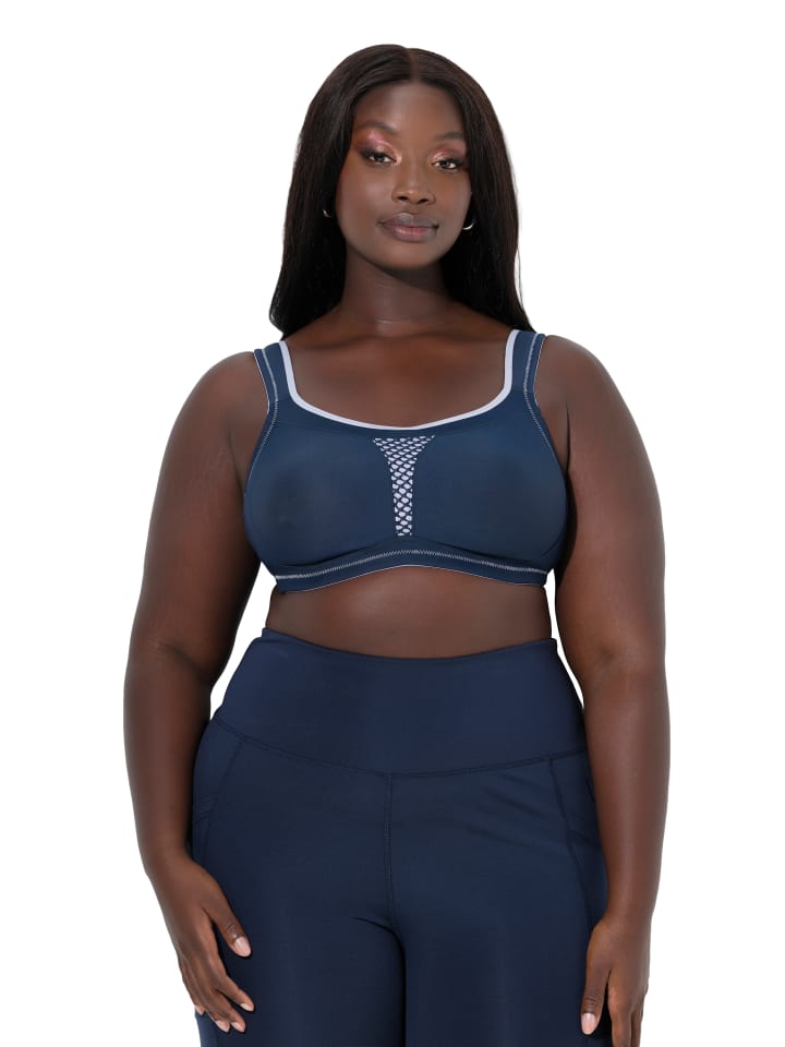 

Ulla Popken Спортивный бюстгальтер темно-синего цвета