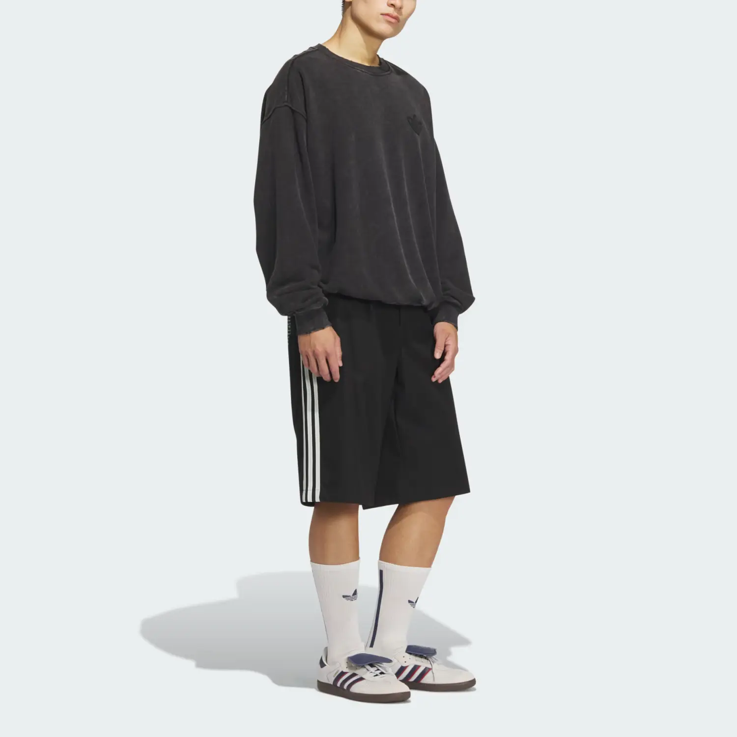 X YESEYESEE BS Повседневные шорты мужские черные Adidas Originals — фото 3
