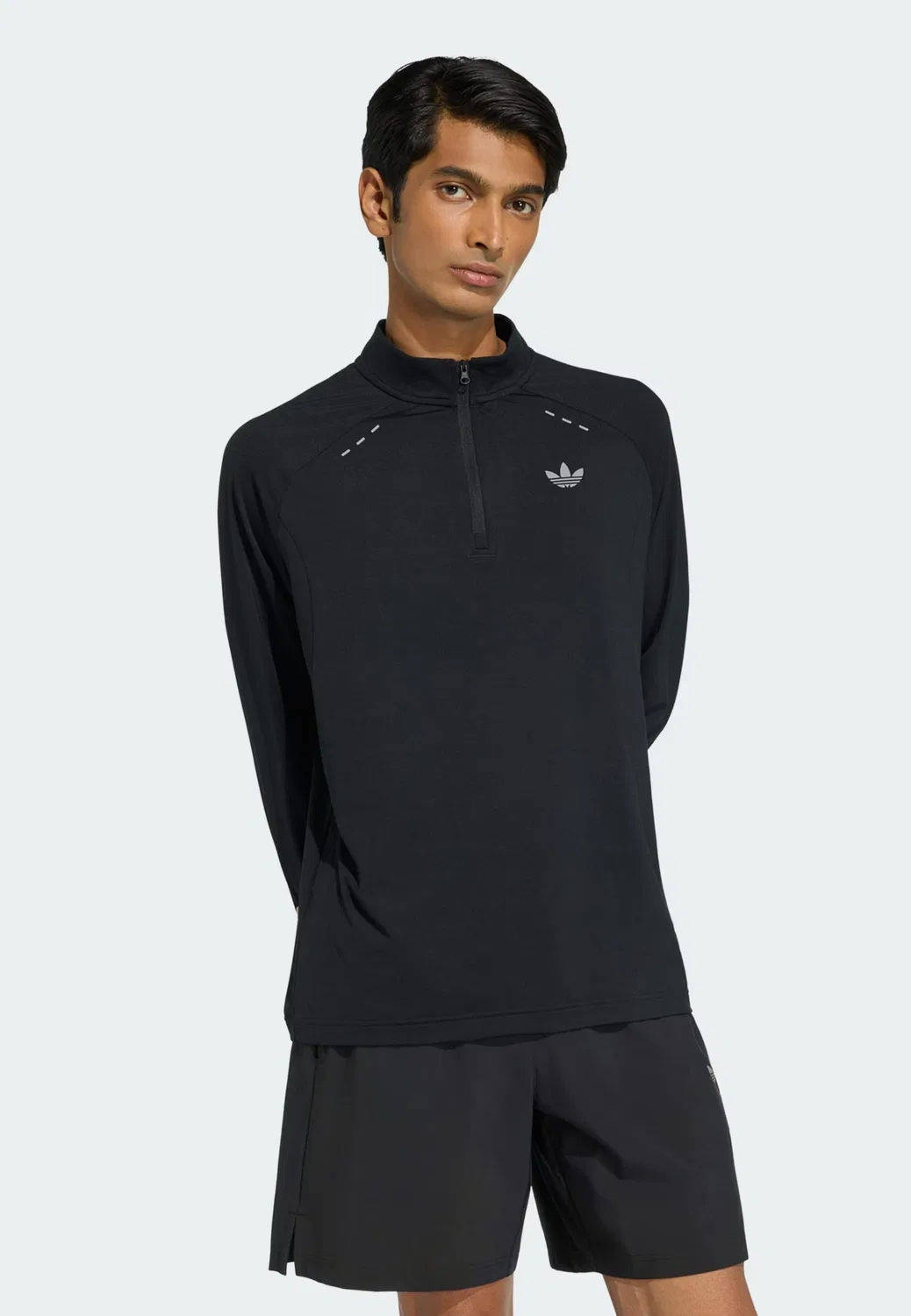 Футболка Adidas Originals Trefoil Essentials черного цвета — фото 2