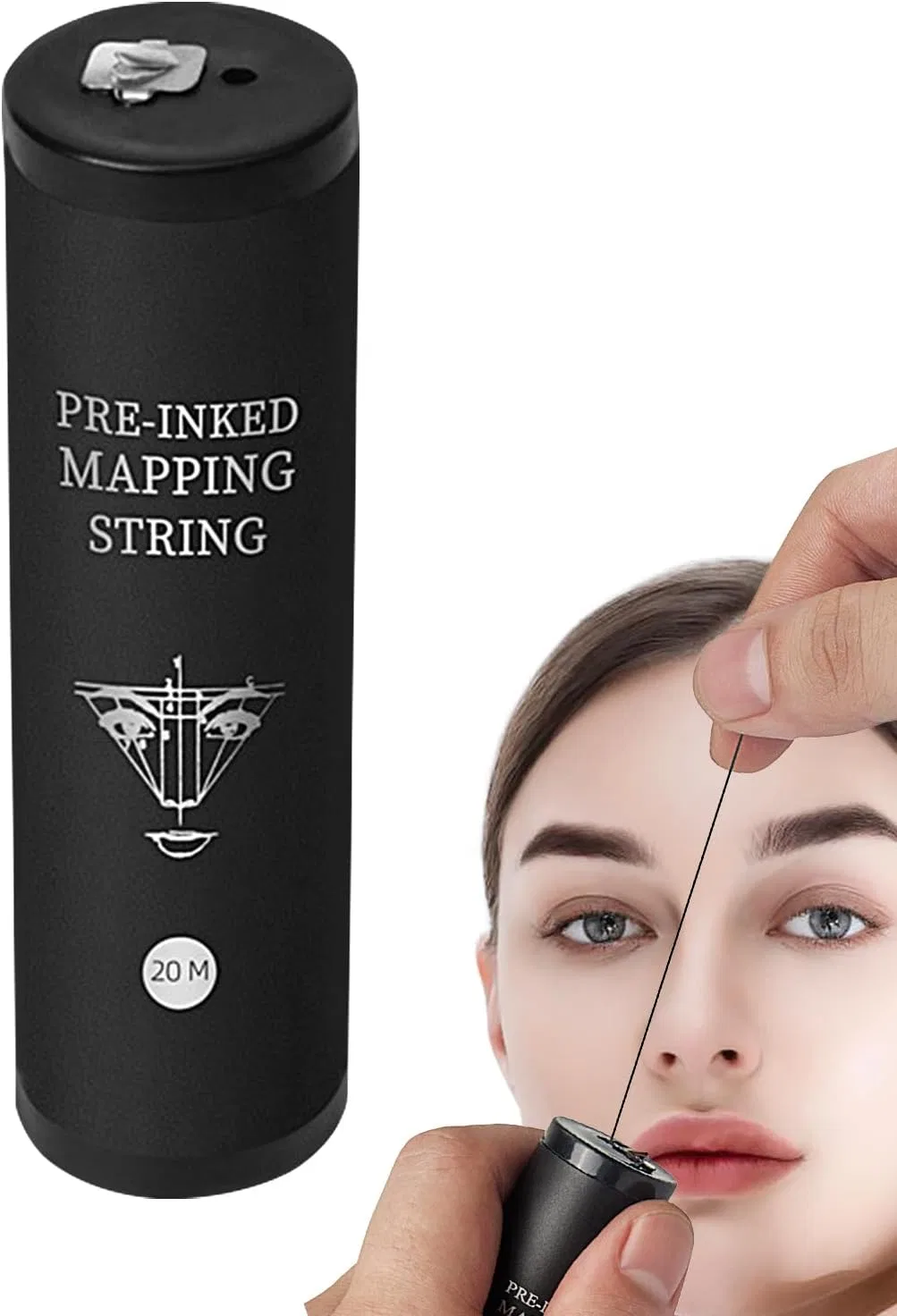 Нить для бровей Brow Mapping Thread, черная, 20 м