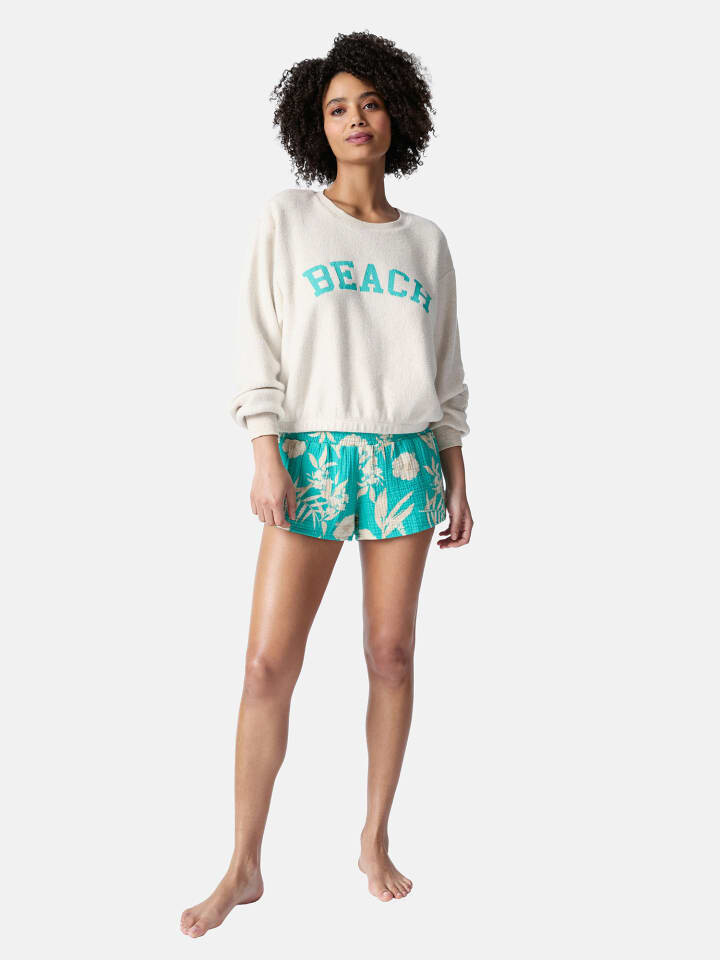 

Ночная рубашка PJ Salvage Sleepshirt Tahitian Tropics, бежевый