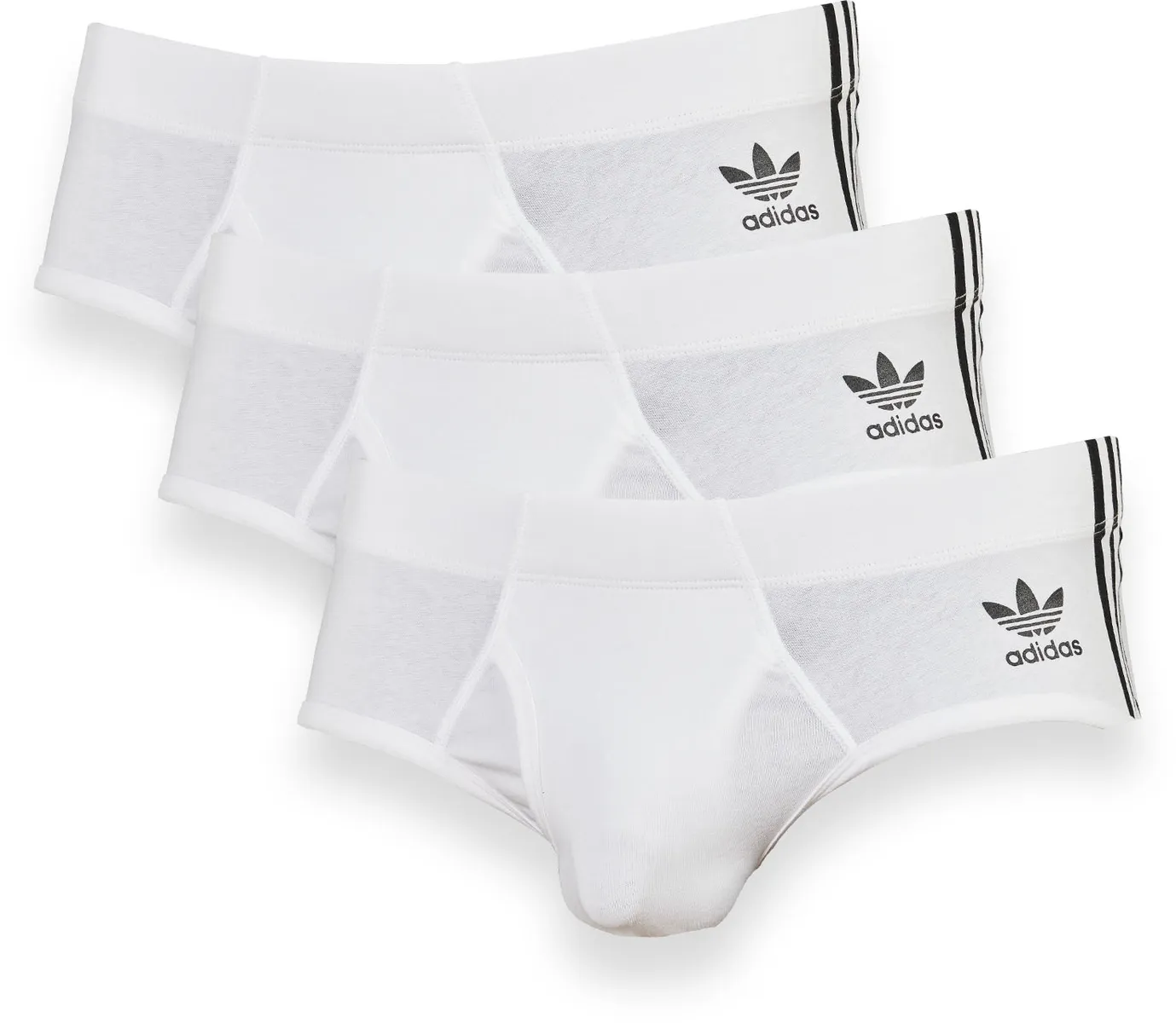 

Трусы Adidas Originals "Comfort Flex Cotton" (3 шт. в упаковке), с ширинкой, эластичные, эластичные в четырех направлениях, белый