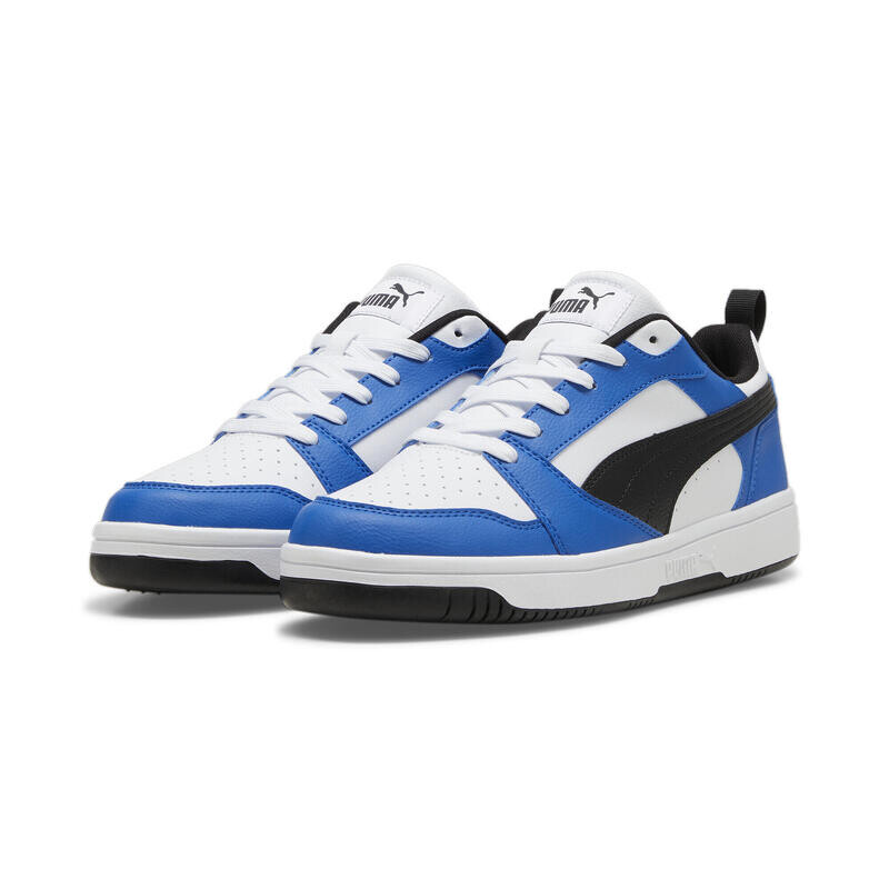 

Кроссовки Rebound V6 Low для взрослых PUMA White Black Team Royal Blue, Серый, Кроссовки Rebound V6 Low для взрослых PUMA White Black Team Royal Blue