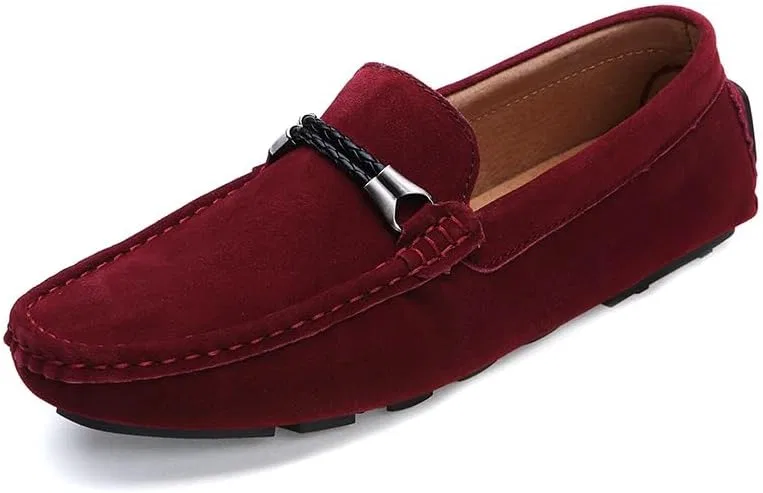 Мокасины мужские TAYGUM, модель Loafers, красный
