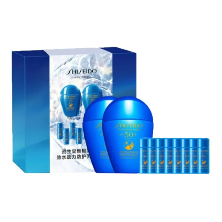 SHISEIDO Крем для загара Blue Big Guy с защитой от ультрафиолета, водостойкий и устойчивый к поту SPF50+ PA++++, 50 мл, Blue Fat Sun Protection 50ml set — фото 4