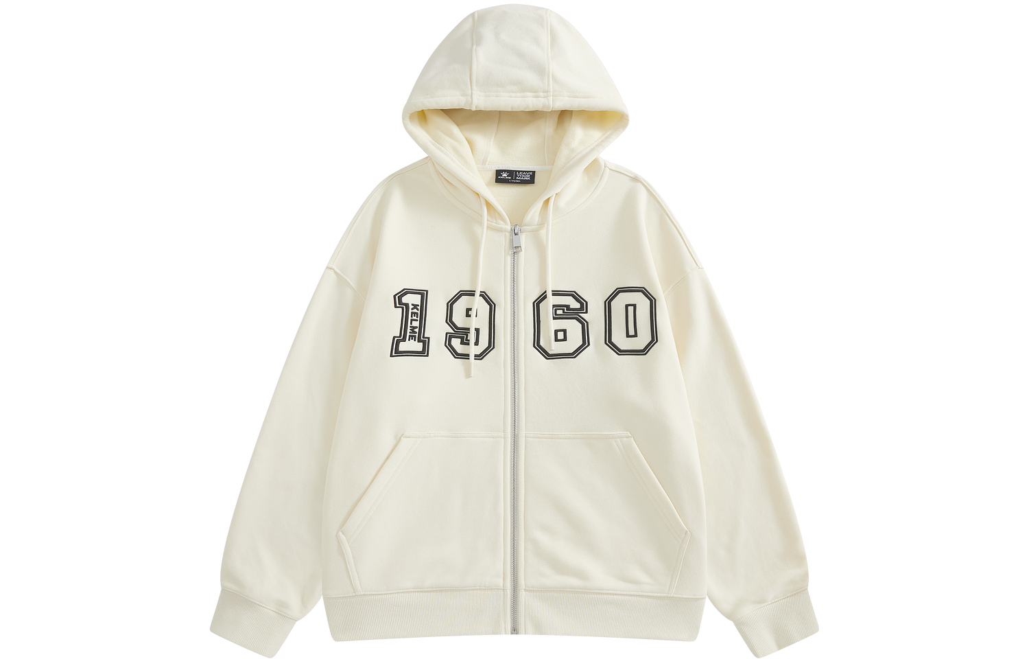 

Унисекс худи кардиган KELME, кокосовое молоко белый