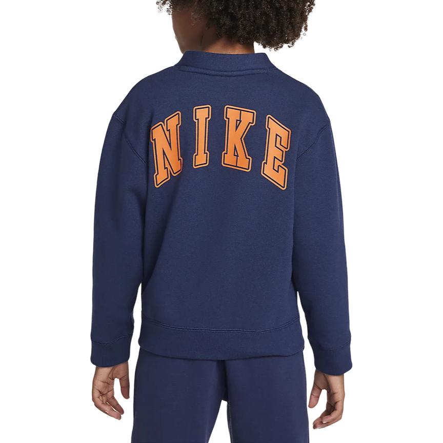 Свитер Спортивная Одежда Клуб Темно-синий Детский Возраст 3-7 лет Nike — фото 3