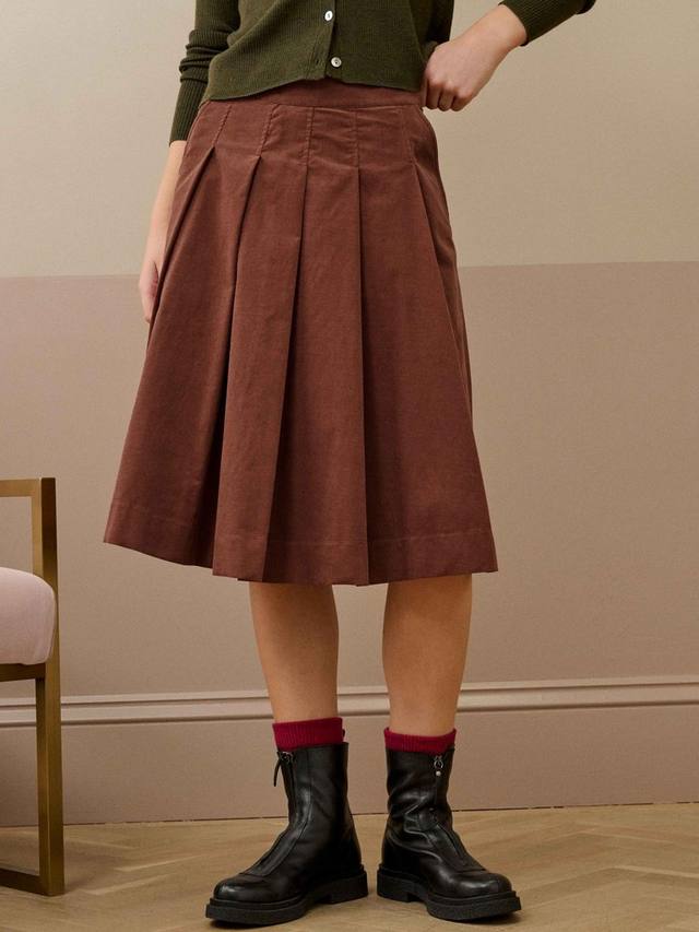 

плиссированная юбка из вельвета Brora, Acorn