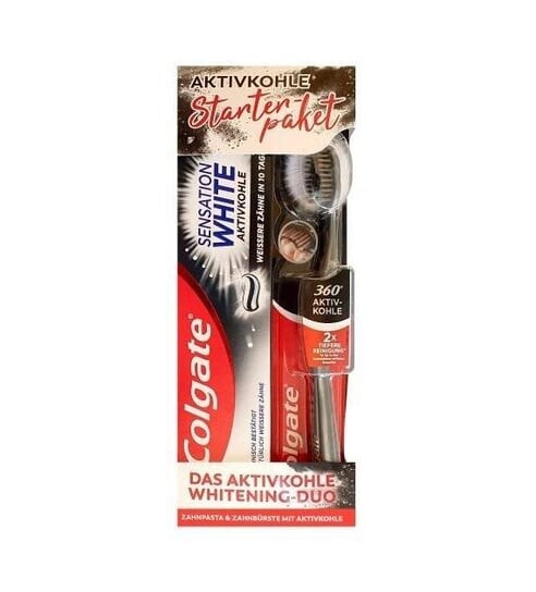 

Зубная паста Colgate Sensation White с активированным углем 75 мл + зубная щетка, Colgate- Palmolive
