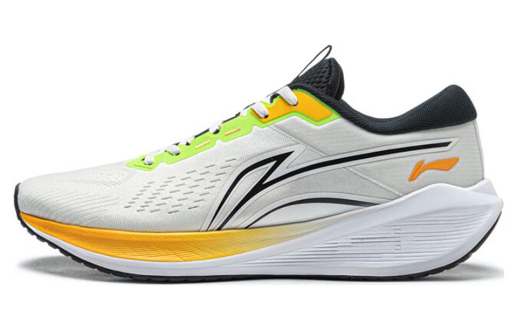 

Кроссовки LiNing Wave V2 с амортизацией, противоскользящие и износостойкие, низкие, мужские, белые, желтые