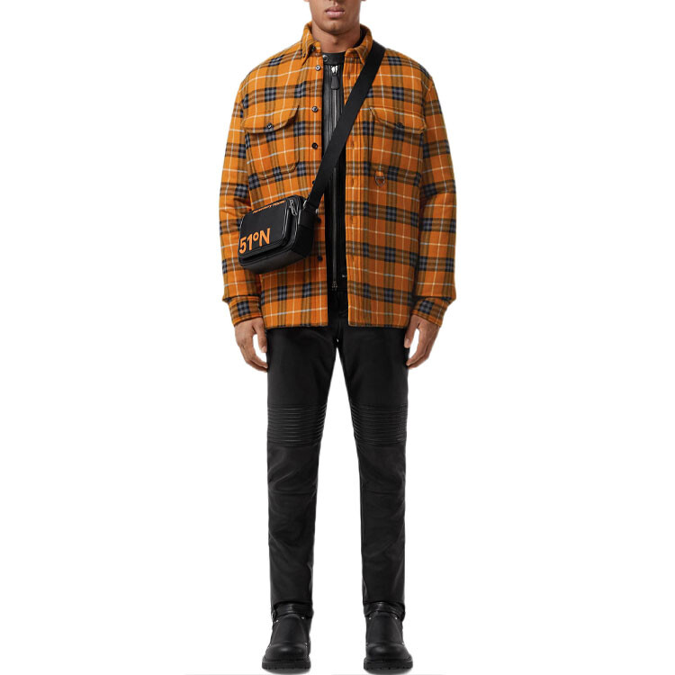 Рубашка мужская Burberry Dark ginger color — фото 2