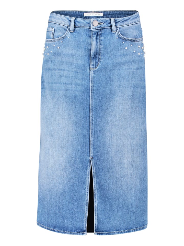 

Юбка до колена BETTY & CO, цвет light blue denim