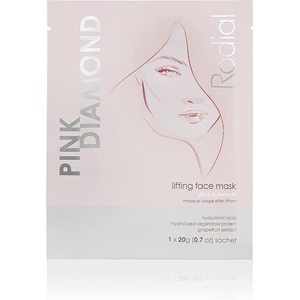 

Тканевая маска-лифтинг для лица Pink Diamond с алмазной пудрой и витамином С, Rodial