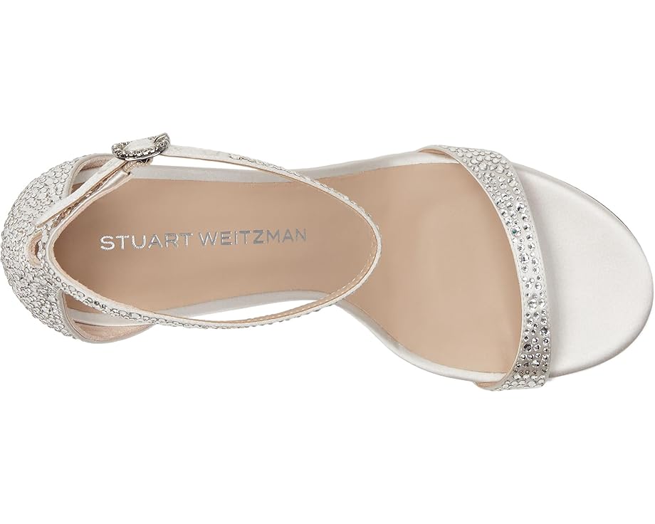 Туфли Stuart Weitzman Nudist Shine 75, цвет Clear/Cream — фото 2