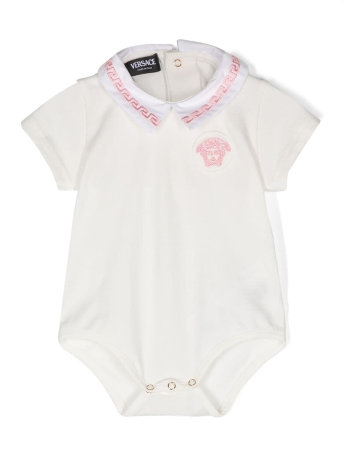 

Versace Kids боди с нашивкой Medusa, белый