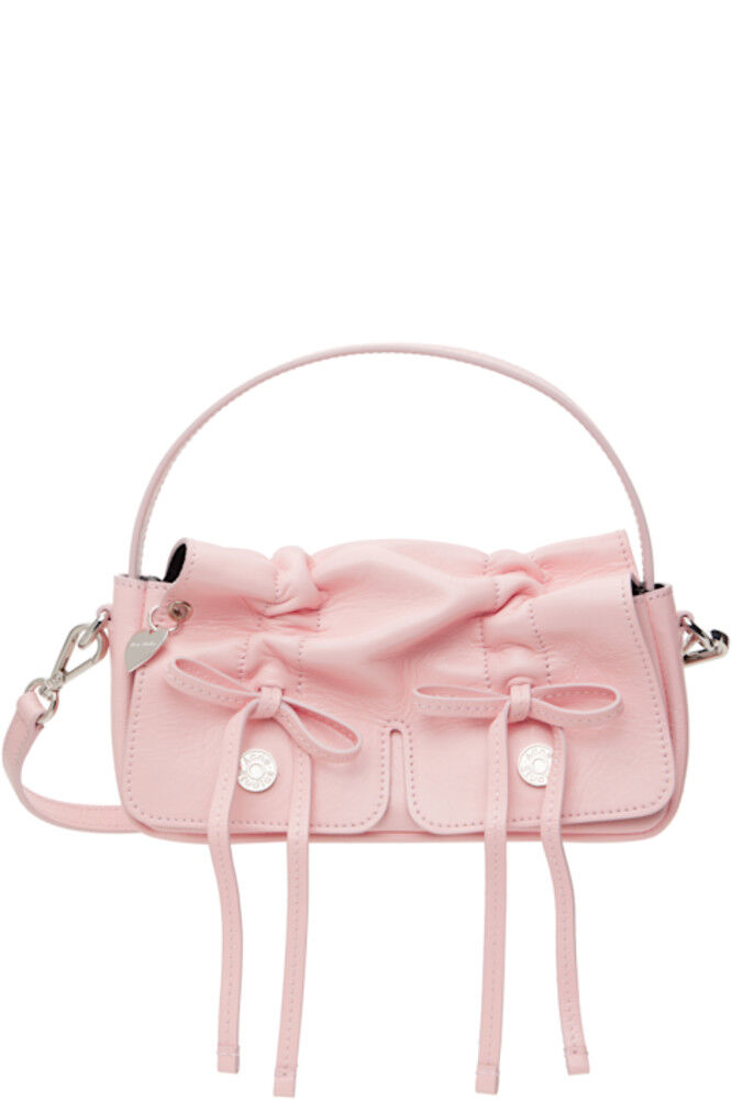 

Розовая многокарманная микросумка Acne Studios