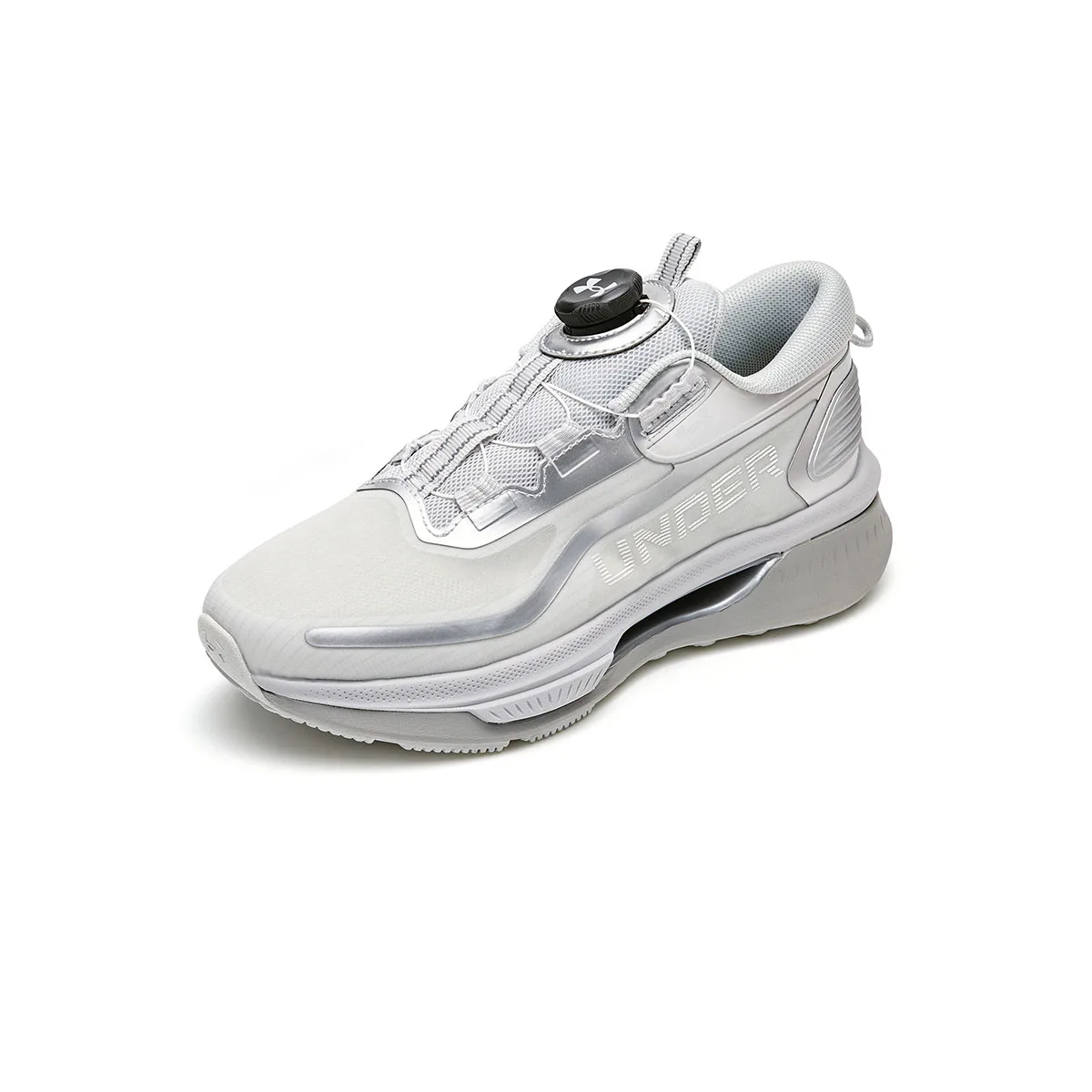 Детские беговые кроссовки Running Collection с амортизацией, дышащие, легкие, нескользящие Under Armour, серебро — фото 4