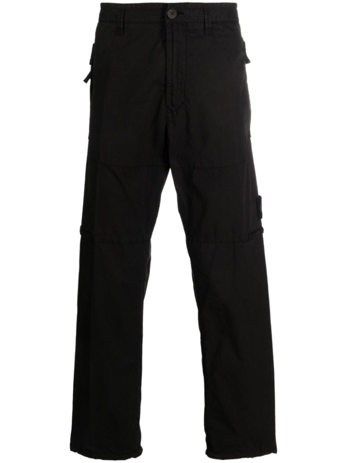 

Stone Island прямые брюки с нашивкой Compass, черный