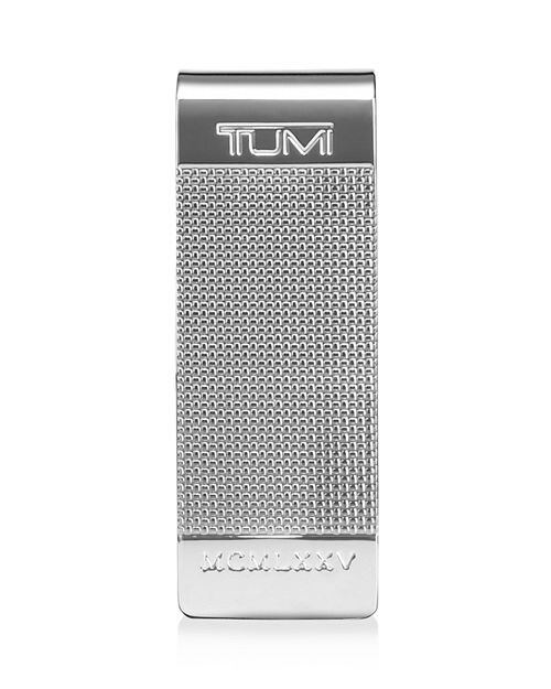 

Зажим для денег с баллистической гравировкой Tumi, цвет Silver