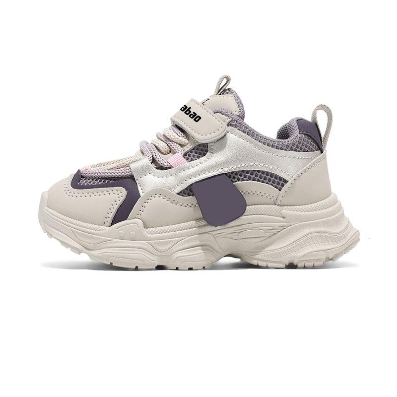 

Износостойкие дышащие низкие детские кроссовки для бега Yi Jiabao, фиолетовый