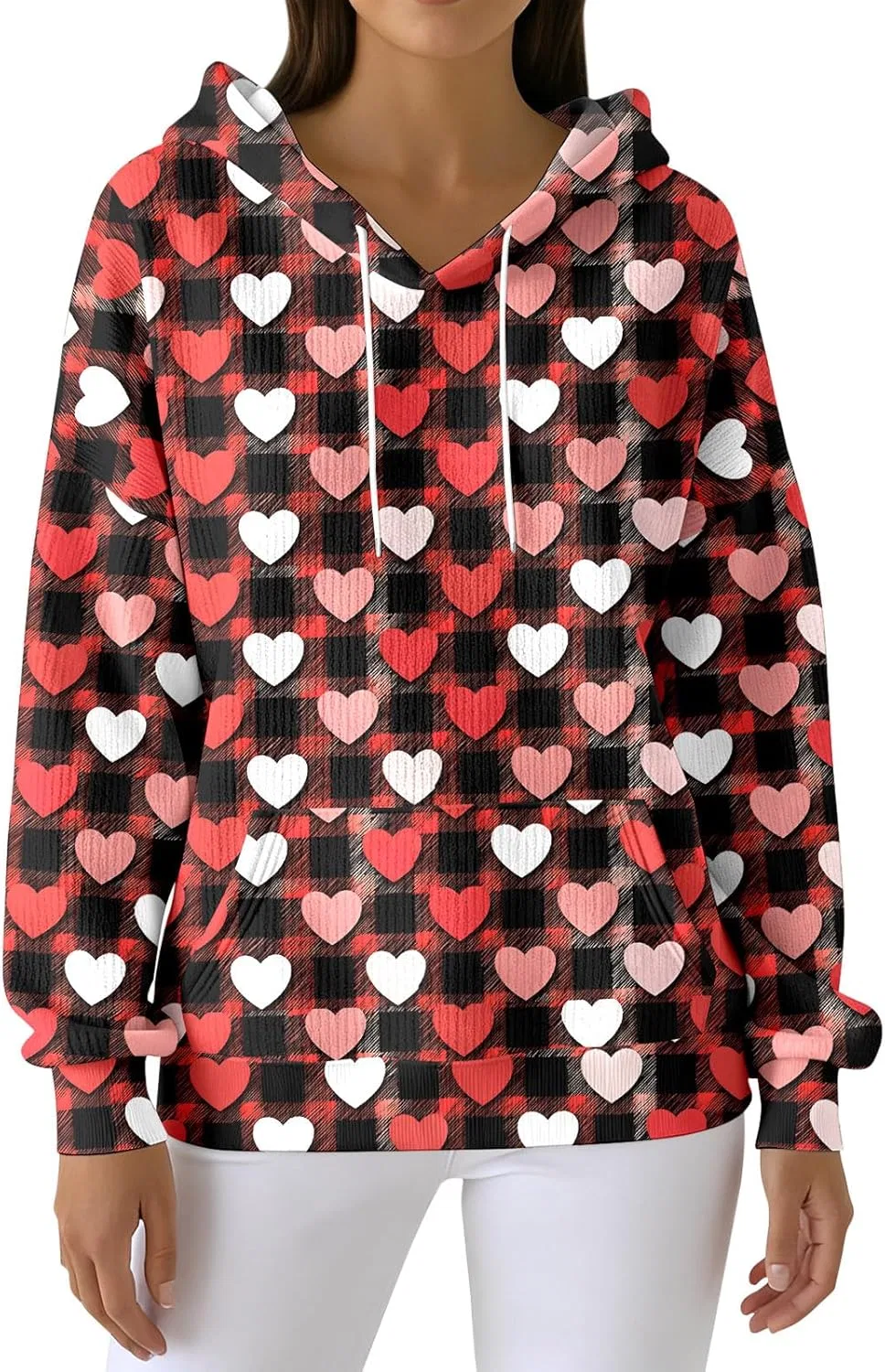Худи женское с принтом сердца, Generic, Heart C