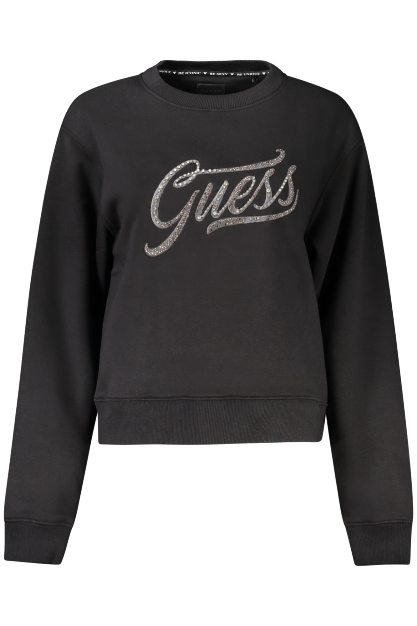 

Толстовка женская Guess Jeans со стразами, черный