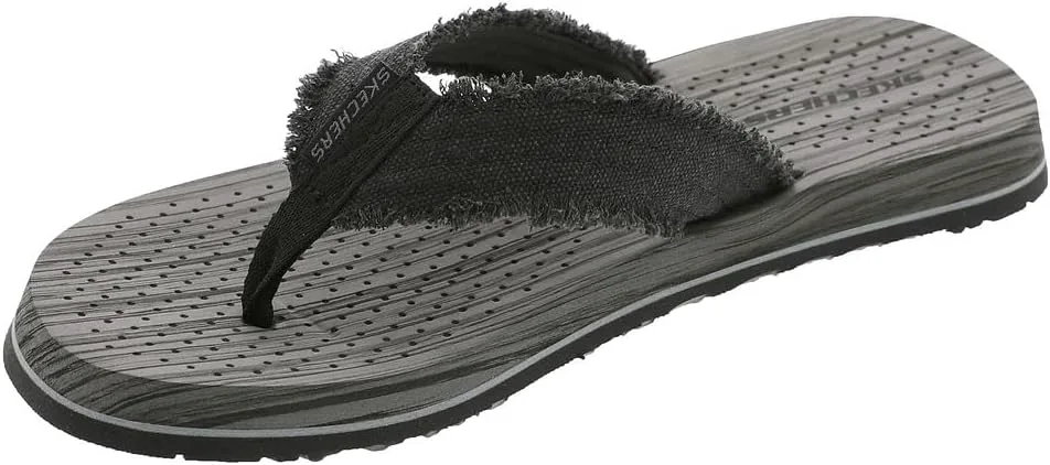 Шлепанцы Skechers mens Tantric, черный — фото 3