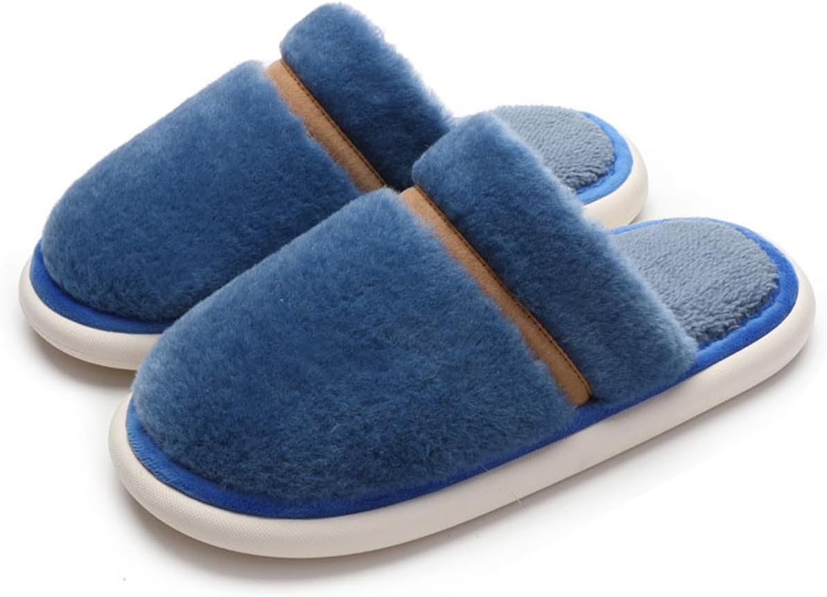 

Домашние тапочки Cliont для женщин и мужчин с мемори-пеной, удобные, теплые и нескользящие, синий