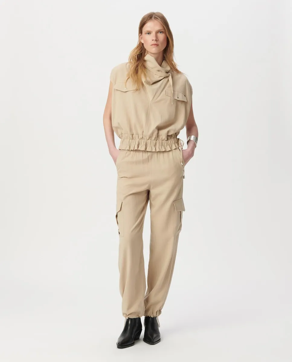 

Женский топ без рукавов Ikks, бежевый