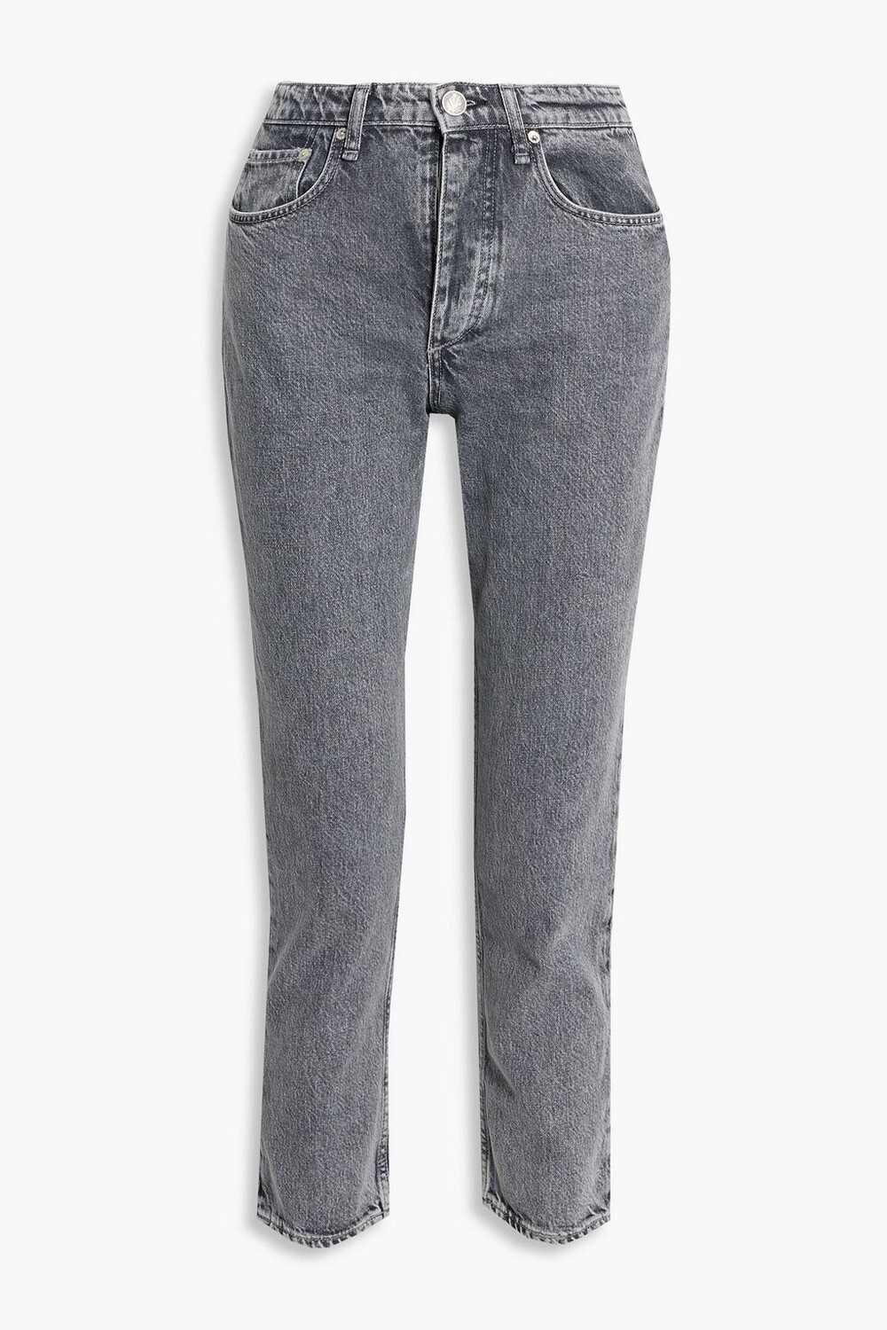 

Укороченные прямые джинсы Nina со средней посадкой RAG & BONE, серый