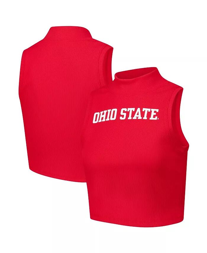 

Женская укороченная майка Scarlet Ohio State Buckeyes ZooZatz