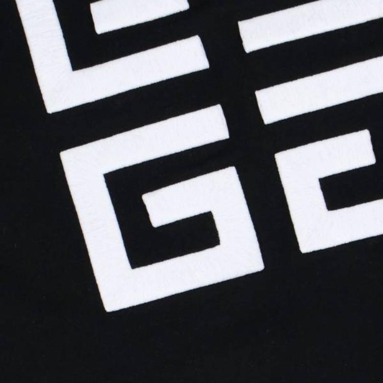 Футболка Givenchy с принтом 4G, черная — фото 4