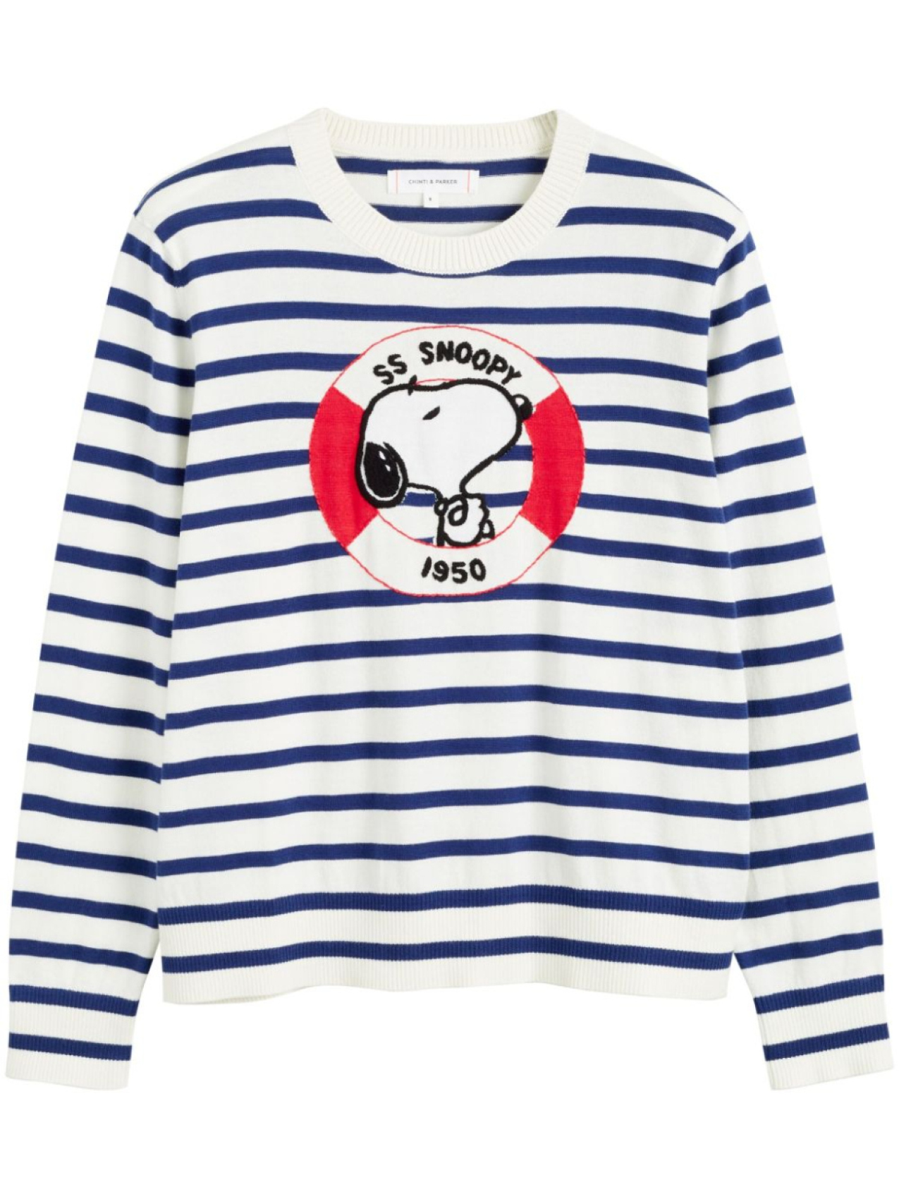 

Chinti & Parker джемпер с вышивкой Snoopy из коллаборации с Peanuts, белый