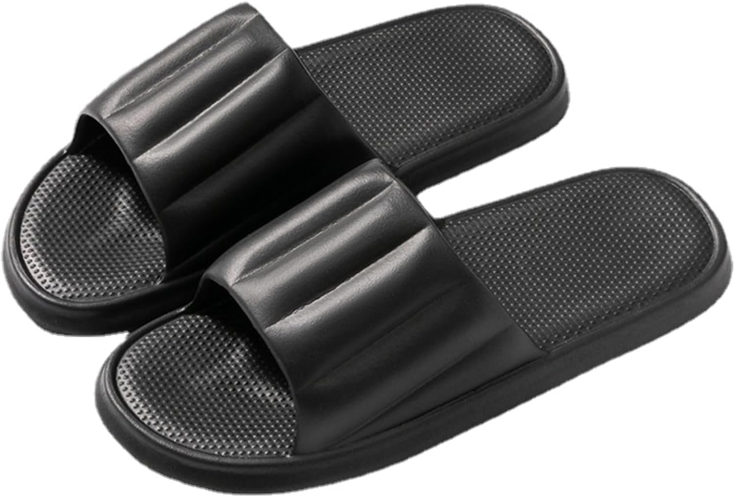 

Летние тапочки для женщин и мужчин для дома, противоскользящие, для ванной и душа, домашние туфли, пляжные сандалии Iwhgrmp, черный