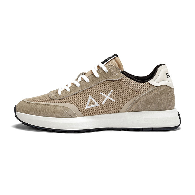 

SUN68 Мужские низкие кеды бежево-желтые, цвет Beige Yellow