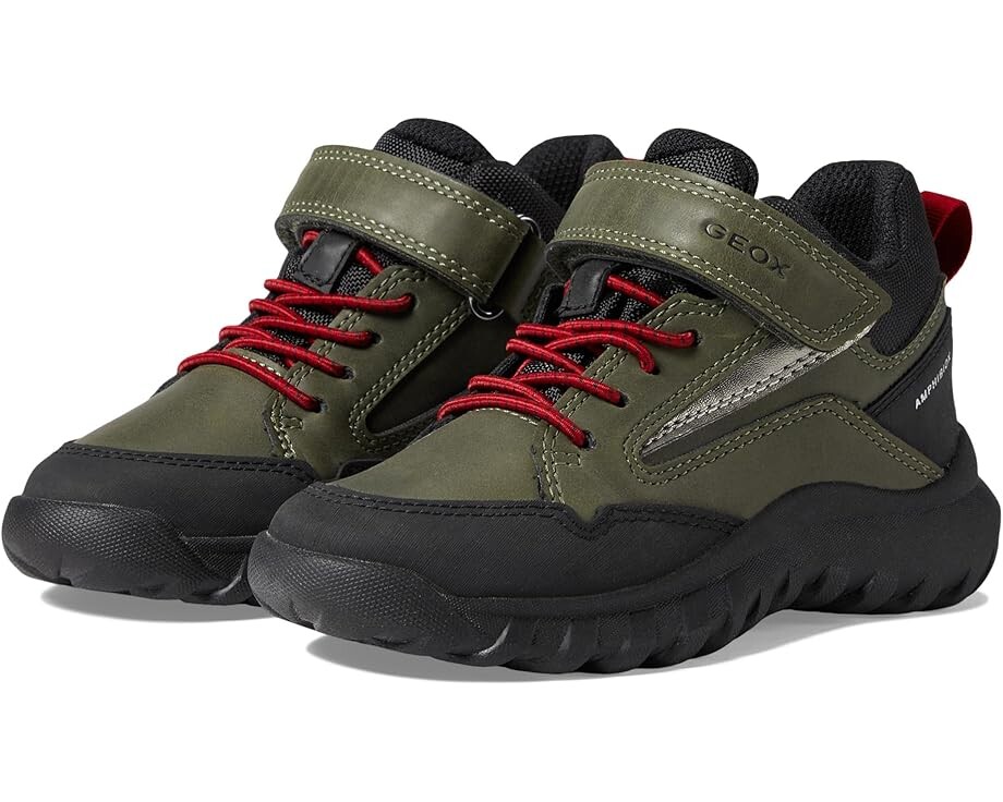 

Кроссовки Geox Kids Simbyosbabx 3, цвет Dark Green/Red