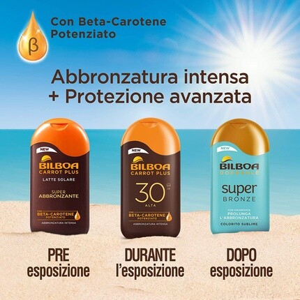 Солнцезащитный лосьон Carrot Plus Spf 10 с низкой защитой, 200 мл, Bilboa — фото 3