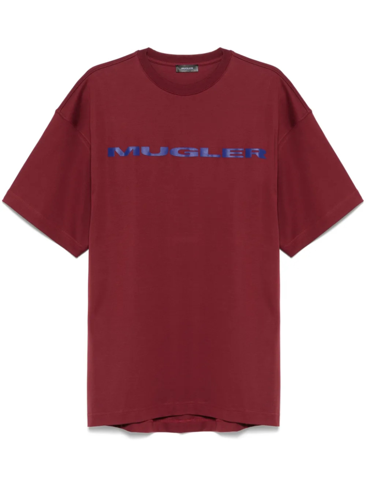 

Mugler футболка с логотипом, красный