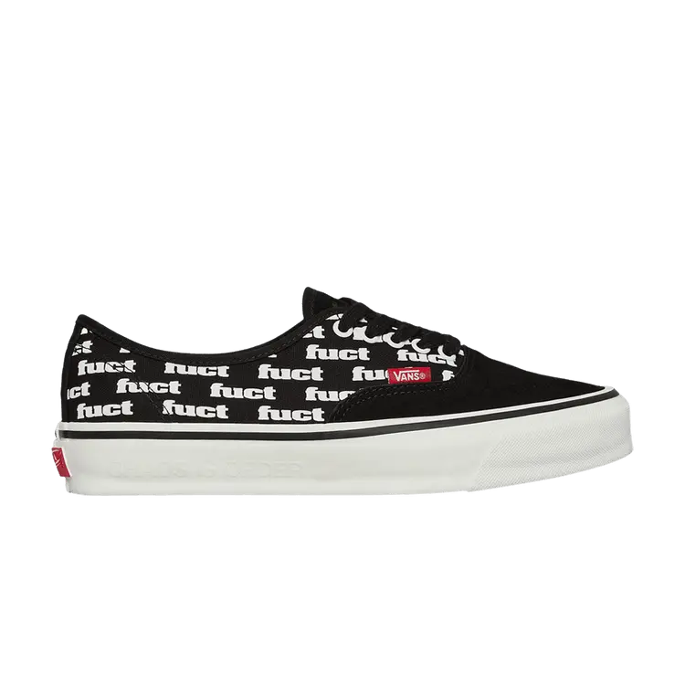 

Кроссовки Vans FUCT x Slam Jam x Authentic Reissue 44 LX 'Black Marshmallow', черный
