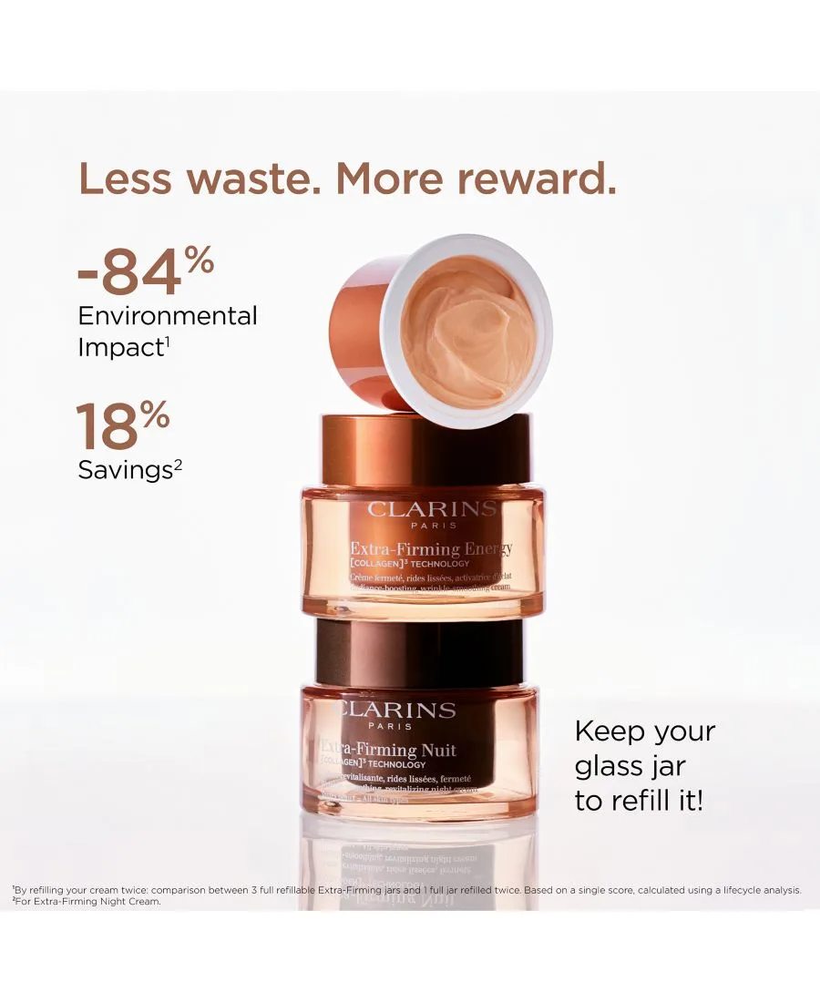 Clarins Сменный блок увлажняющего ночного крема для усиления контуров лица, 1,7 унции — фото 2