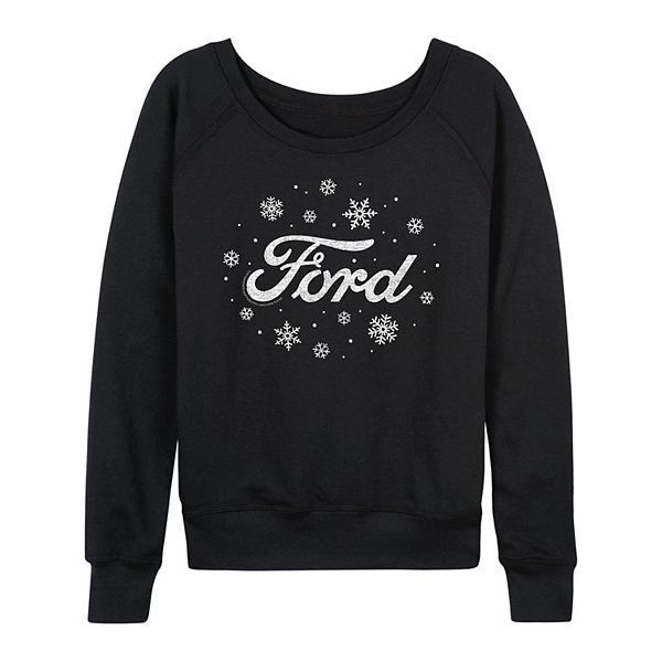 

Женская футболка с длинным рукавом и принтом Ford и снежинками Licensed Character, Black, Черный, Женская футболка с длинным рукавом и принтом Ford и снежинками Licensed Character, Black