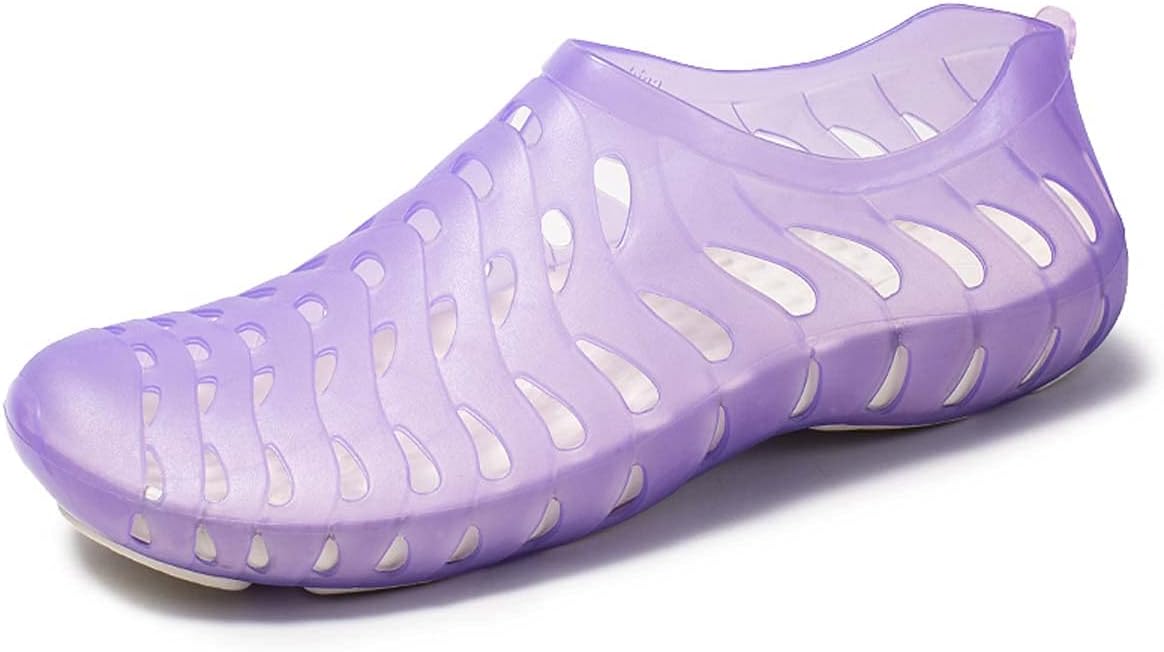 

Легкие дышащие нескользящие садовые сандалии HYDLONGR для мужчин и женщин, быстро сохнущие водные туфли с отверстиями для пляжа и каякинга, фиолетовый