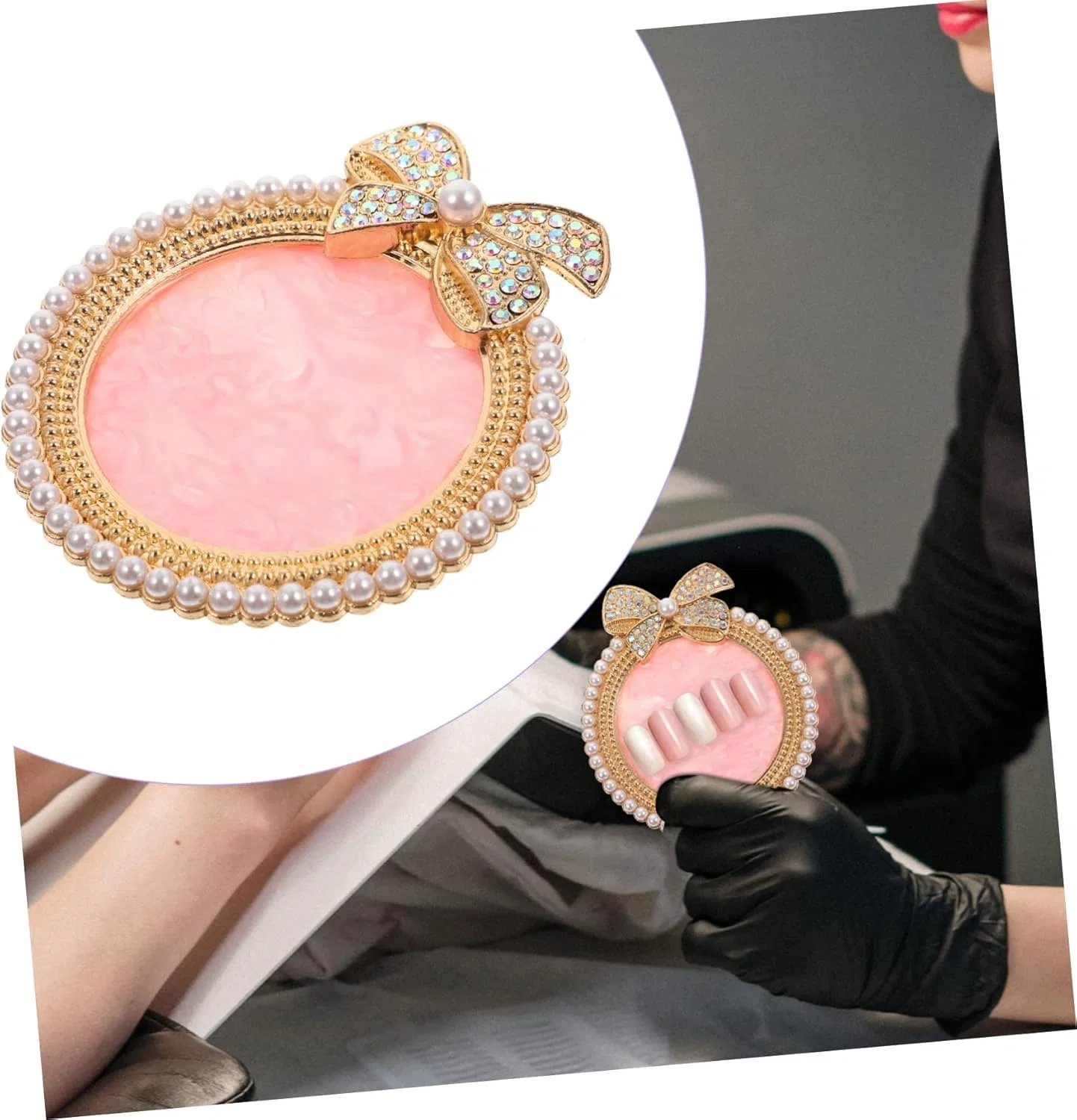 Палитра для ногтей Mikinona из смолы 8.5x7.3x1см — фото 2